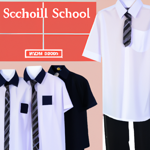 צילום מסך של מדור תלבושות בית ספר בחנות מקוונת, המדגים את קלות הקניות של חולצות בית ספר באינטרנט.